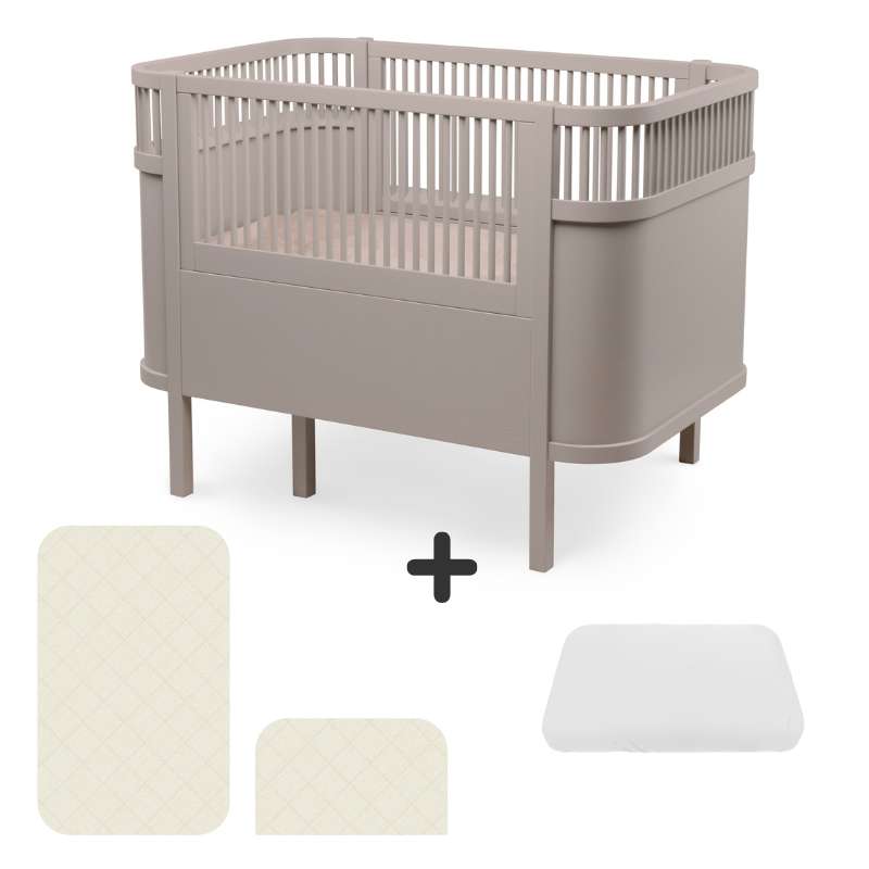 Sebra Sengen - Klassisk - Baby & Jr. - Jetty Beige - Bundle 2