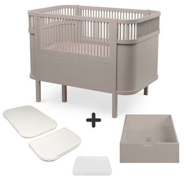 Sebra Sengen - Klassisk - Baby & Jr. - Jetty Beige - Bundle 3