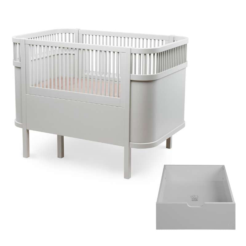 Sebra Sengen - Klassisk - Stone Grey - Bundle 5