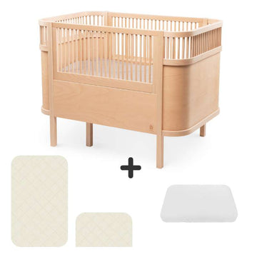 Sebra Sengen - Klassisk - Baby & Jr. - Wooden Edition - Bundle 2