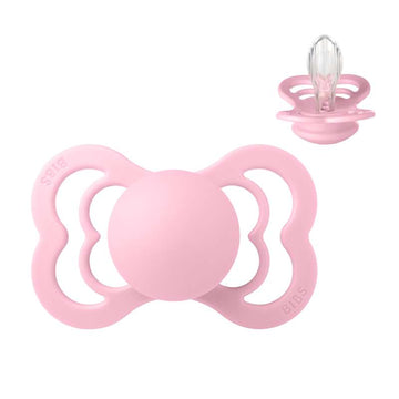 BIBS Symmetrisk Supreme Sut - Str. 2 - Silikone - Baby Pink