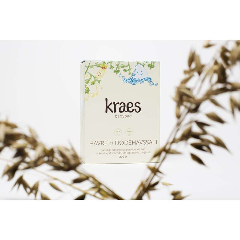 KRAES Babybad m. Havre og Dødehavssalt - 200g