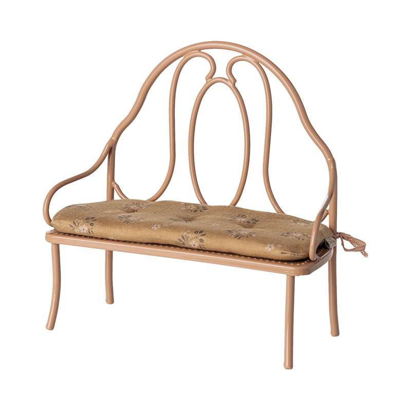 Maileg Vintagebænk - Mini - Mørk Pudder