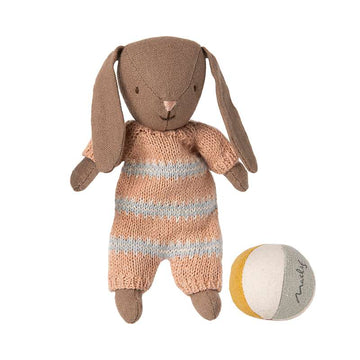 Maileg Kanin Sæt - Micro - Brun - Støvet Rosa