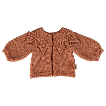 Maileg Strikket Cardigan - Størrelse 3 - Gammelrosa