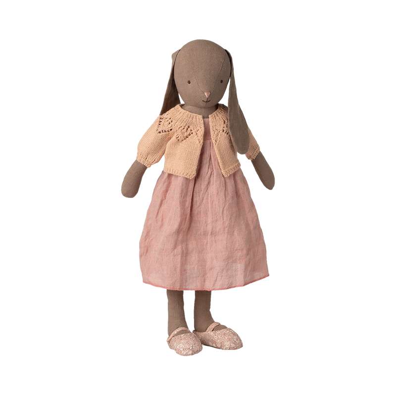 Maileg Strikket Cardigan - Størrelse 4 - Lys Rosa