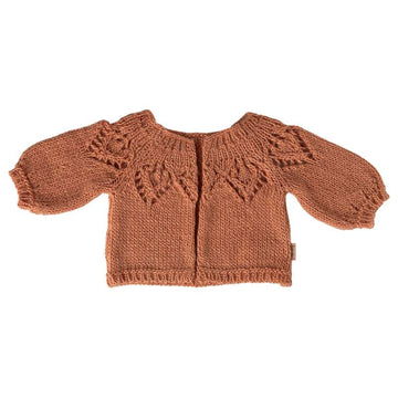 Maileg Strikket Cardigan - Størrelse 4 - Gammel Rosa
