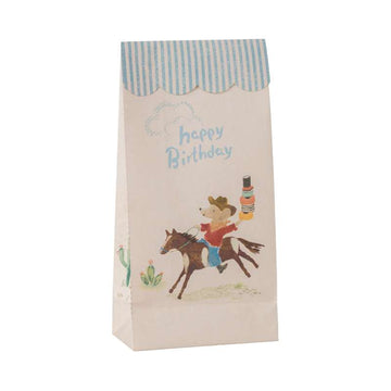 Maileg Papirspose - Happy Birthday - Cowboy - 12 Stk.
