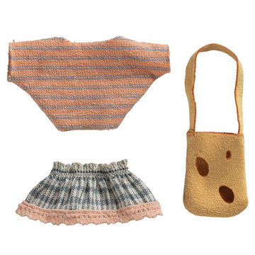 Maileg Tøj Til Lillesøster Mus - Tøj og Taske