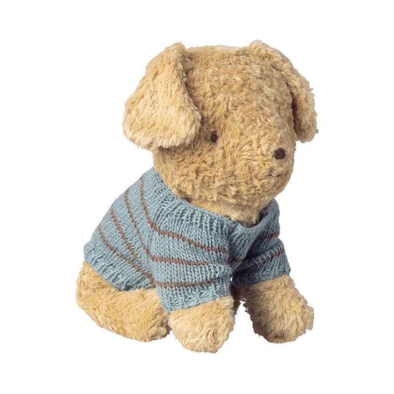 Maileg Hvalpetilbehør - Small - Strikket Sweater - Lys Blå