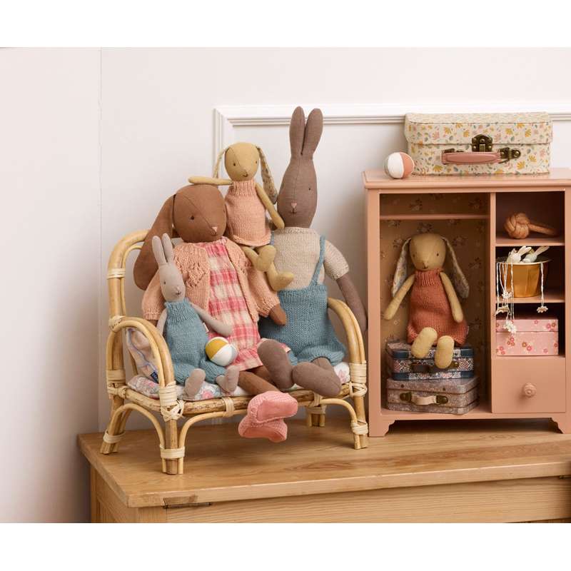 Maileg Strikket Cardigan - Størrelse 3 - Lys Rosa