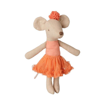 Maileg Ballerinamus - Storesøster - Støvet Koral