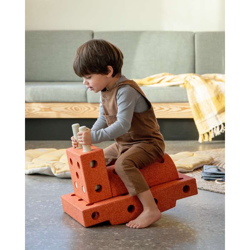 MODU Curiosity Byggesæt - Burnt Orange/Dusty Green