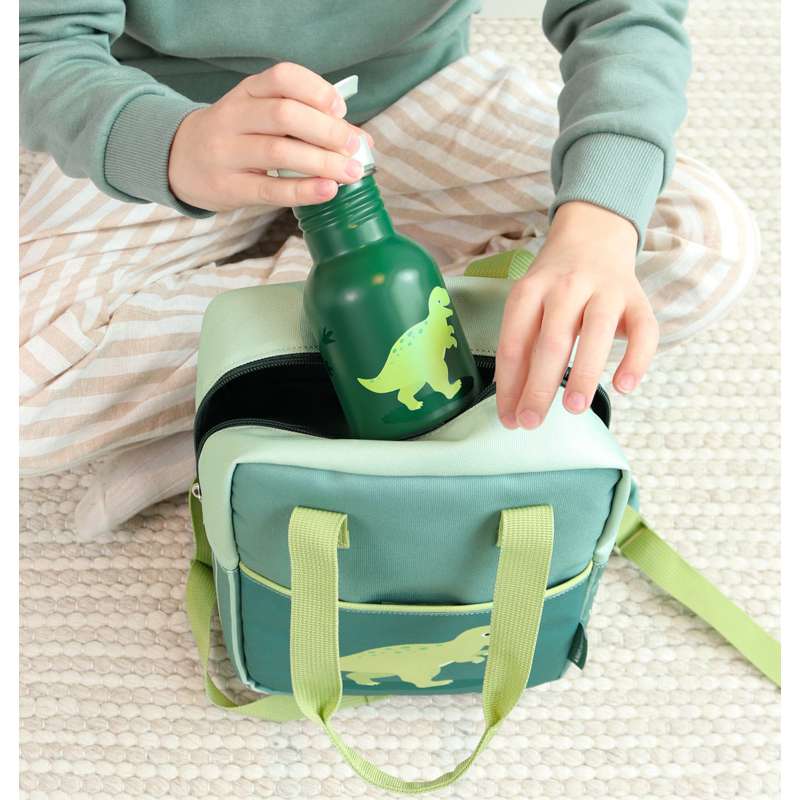 A Little Lovely Company Enkeltlags Ståldrikkedunk - 350ml - Dinosaurs