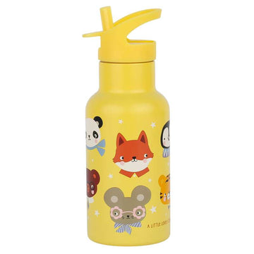A Little Lovely Company Ståldrikkedunk - 350ml - Animal Friends