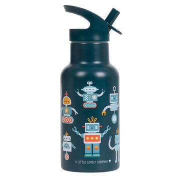 A Little Lovely Company Termo Ståldrikkedunk - 350ml - Robots