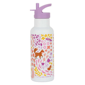 A Little Lovely Company Ståldrikkedunk - XL - 500ml - Flower Garden