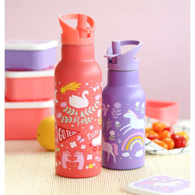 A Little Lovely Company Ståldrikkedunk - XL - 500ml - Fun