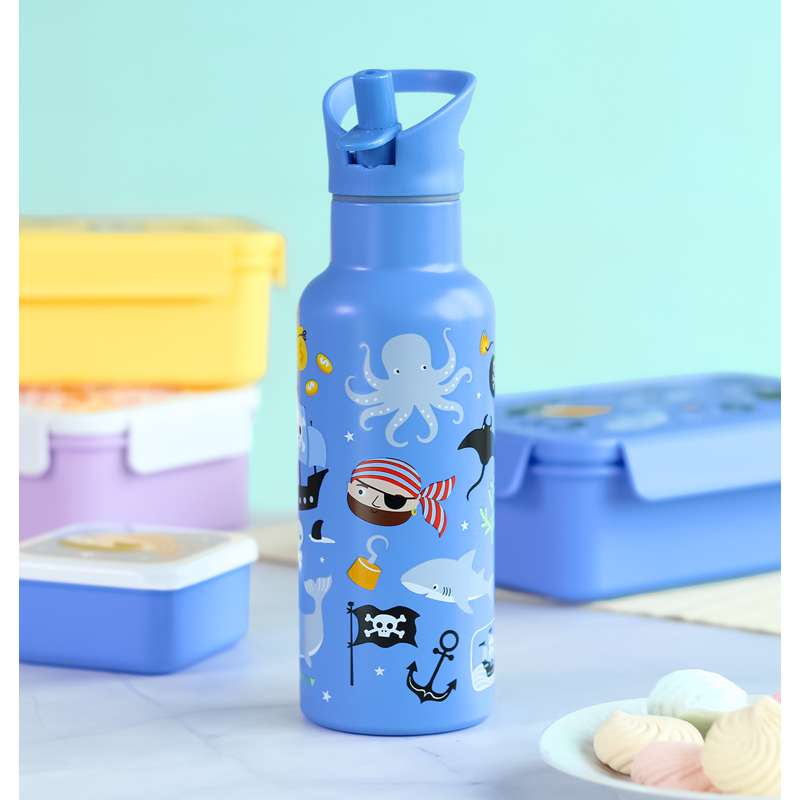 A Little Lovely Company Ståldrikkedunk - XL - 500ml - Pirates