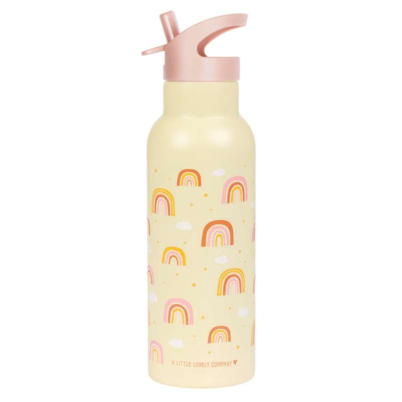 A Little Lovely Company Ståldrikkedunk - XL - 500ml - Rainbows