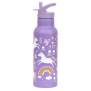 A Little Lovely Company Ståldrikkedunk - XL - 500ml - Unicorn Dreams