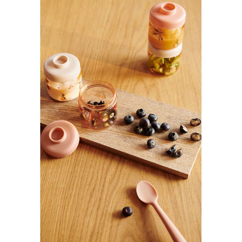 Liewood Dominique Bokse til Babymad - 4-pak - Peach/Sea Shell