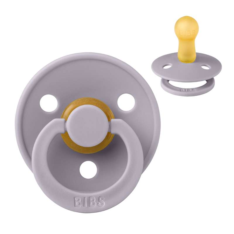 BIBS Rund Colour Sut - Str. 2 - Naturgummi - Fossil Grey