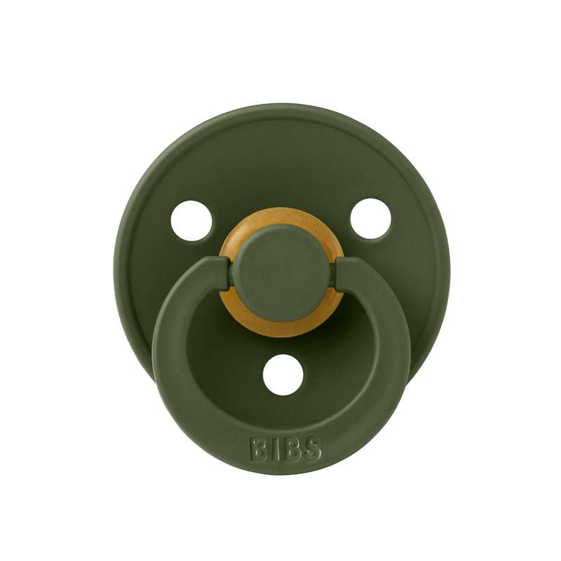 BIBS Rund Colour Sut - Str. 2 - Naturgummi - Hunter Green