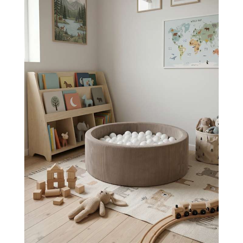 Kid'oh Boldbassin - Smal Fløjl - Lotus - m. 100 Bolde - White