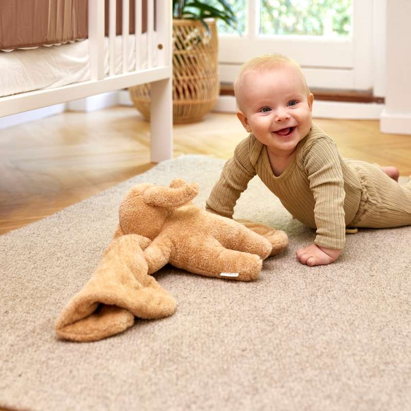 Membantu Tyngde Plysbamse m. Hørfrøpose - Magma01 - Brun