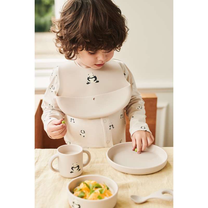 Liewood Vivi Baby Spisesæt - 4 dele - Silikone - Panda/Sandy