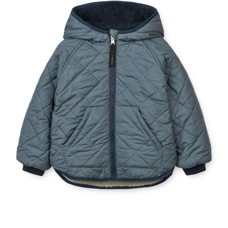 Liewood Jackson Vendbar Jakke - Whale Blue Multi Mix