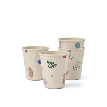 Liewood Lana Cup - 4-pak - Tamtam/Sandy