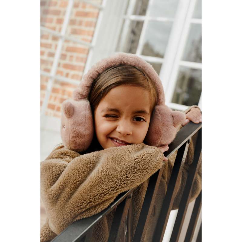 Liewood Timothy Plush Cat Ear Warmers - Pale Tuscany