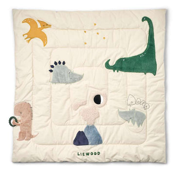 Liewood Bernet Dino Plush Activitetslegetæppe - Dino Roar/Sandy