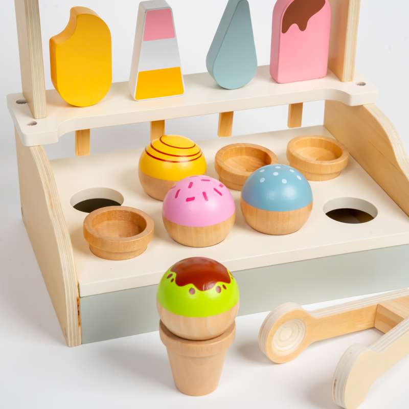 Kid'oh Isbutik med tilbehør i træ