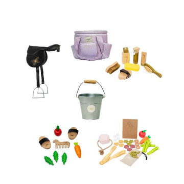 By Astrup Stald- og Udstyrspakke til Kæpheste - Midi - Lilla Glitter