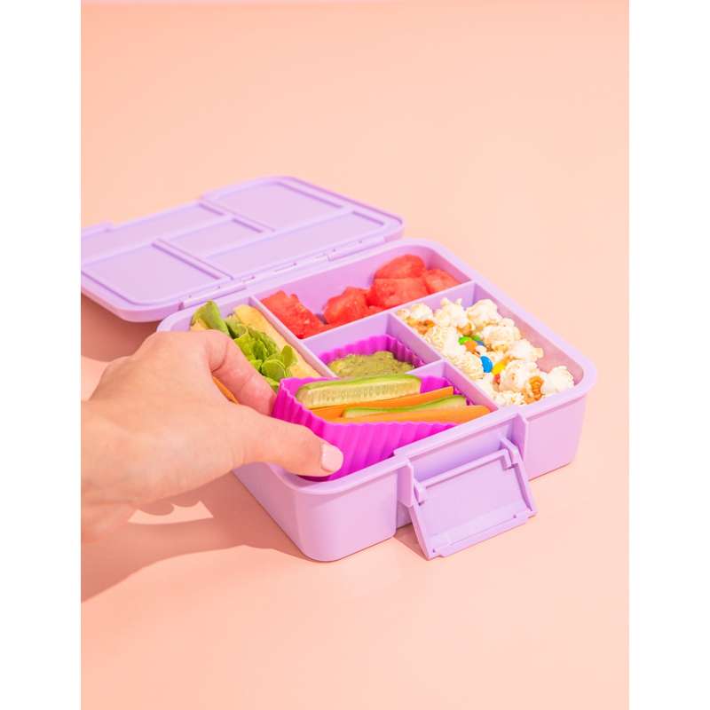 MontiiCo Mix Bento Silicone Cups - 3 stk. - Fuchsia