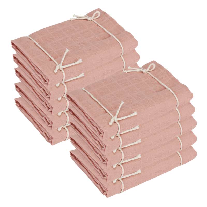 Naturebaby Økologiske Stofbleer/Minisvøb - 10-pak - Rose