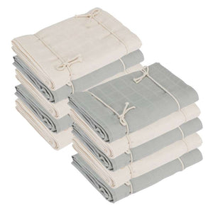 Oh'Naturel Økologiske Stofbleer - 10-pak - Swan/Dove