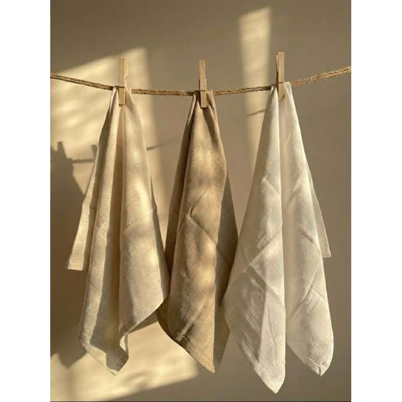 Oh'Naturel Økologiske Stofbleer - 10-pak - Lotus/Sand