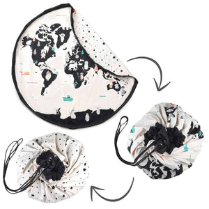Play & Go Opbevaringstæppe - Worldmap/Stars