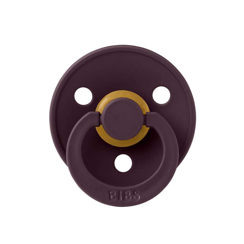 BIBS Rund Colour Sut - Str. 2 - Naturgummi - Plum