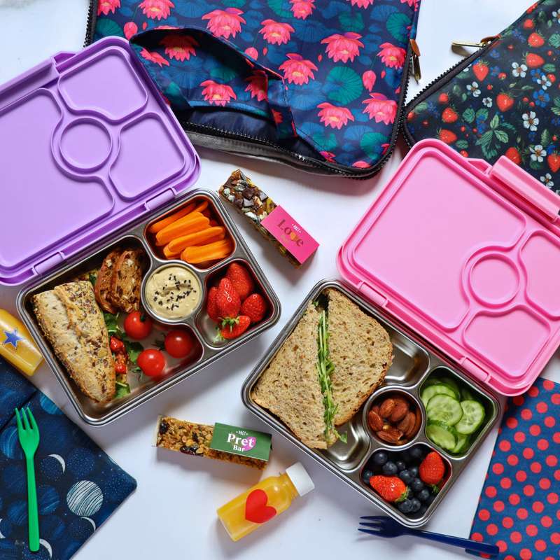 Yumbox Madkasse - Presto Stainless Steel - 4 rum - Pomme Green