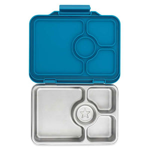 Yumbox Madkasse - Presto Stainless Steel - 4 rum - Normandy Blue