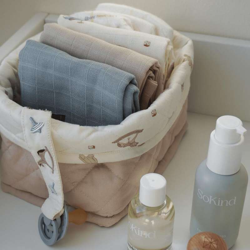 Cam Cam Copenhagen Quiltede Opbevaringskurve - 2 stk. - OCS - Vintage Toys