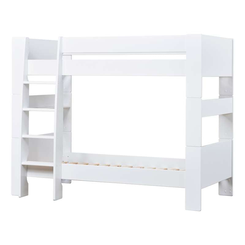 Hoppekids PURE - Køjeseng - 90x200 cm - Hvid