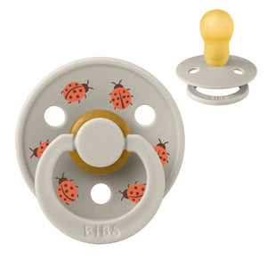 BIBS Rund Colour Sut - Str. 3 - Naturgummi - Studio - Ladybug - Sand
