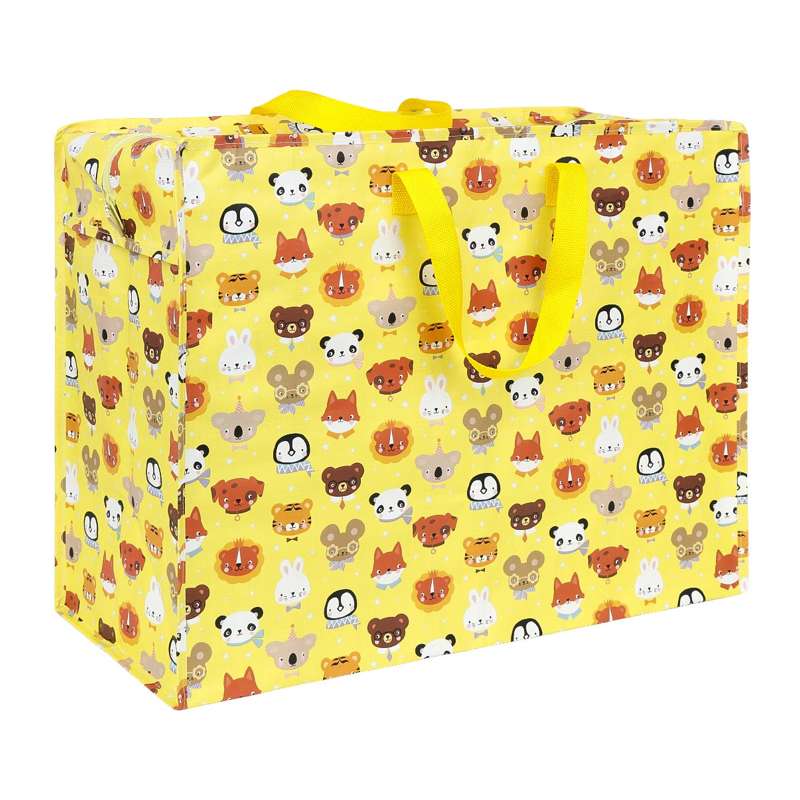 A Little Lovely Company XL Opbevaringstaske - Animal Friends