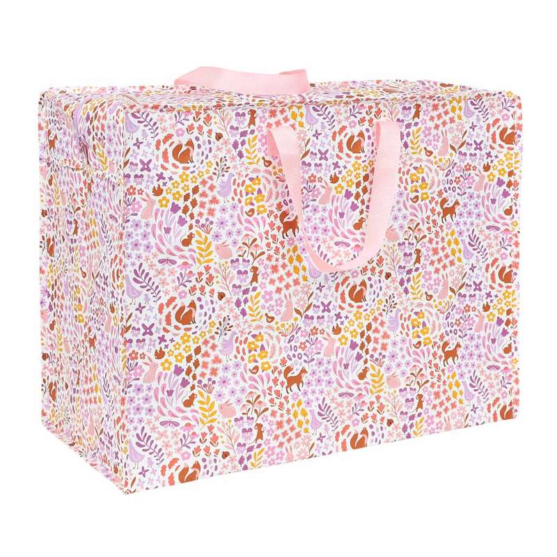 A Little Lovely Company XL Opbevaringstaske - Flower Garden